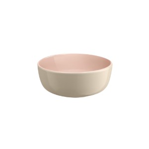 Deep bowl, ceramics, 15.5cm/0.7L, "Epicure", Powder Pink - Emile Henry