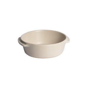 Round mini-cookware, ceramic, 15 cm/0.5L, "Solo", Opal - Emile Henry