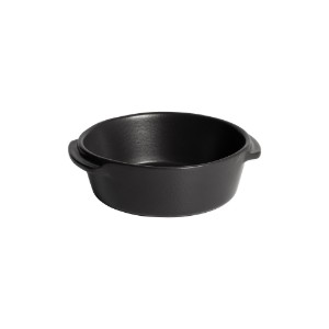 Round mini-cookware, ceramic, 15 cm/0.5L, "Solo", Basalt - Emile Henry