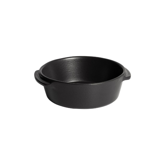 Round mini-cookware, ceramic, 15 cm/0.5L, "Solo", Basalt - Emile Henry