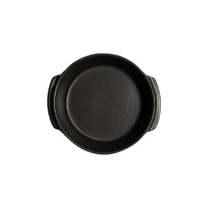 Round mini-cookware, ceramic, 15 cm/0.5L, "Solo", Basalt - Emile Henry