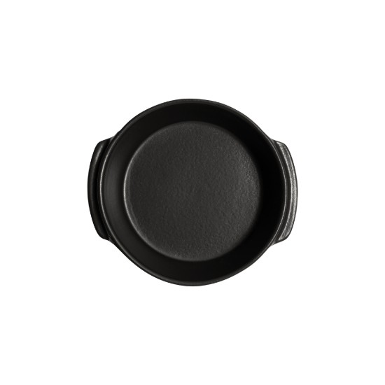 Round mini-cookware, ceramic, 15 cm/0.5L, "Solo", Basalt - Emile Henry