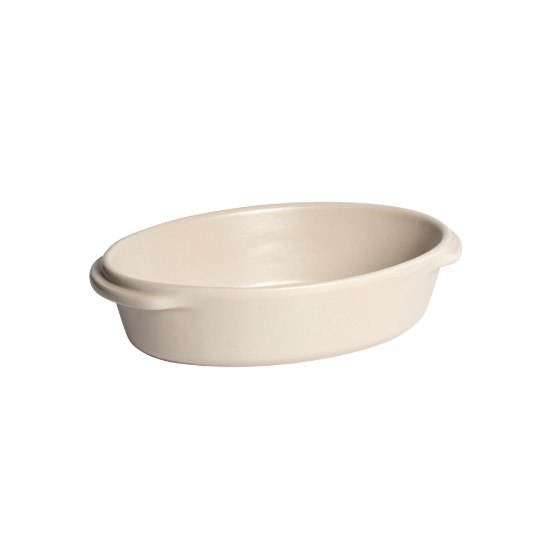 Oval mini-cookware, ceramic, 21 x 13.5cm / 0.55 L, "Solo", Opal - Emile Henry