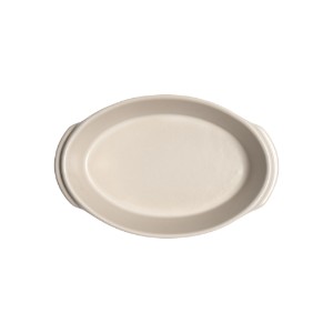 Oval mini-cookware, ceramic, 21 x 13.5cm / 0.55 L, "Solo", Opal - Emile Henry