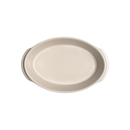Oval mini-cookware, ceramic, 21 x 13.5cm / 0.55 L, "Solo", Opal - Emile Henry