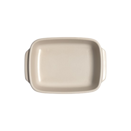Rectangular mini-cookware, ceramic, 18.5 x 12cm / 0.55 L, "Solo", Opal - Emile Henry