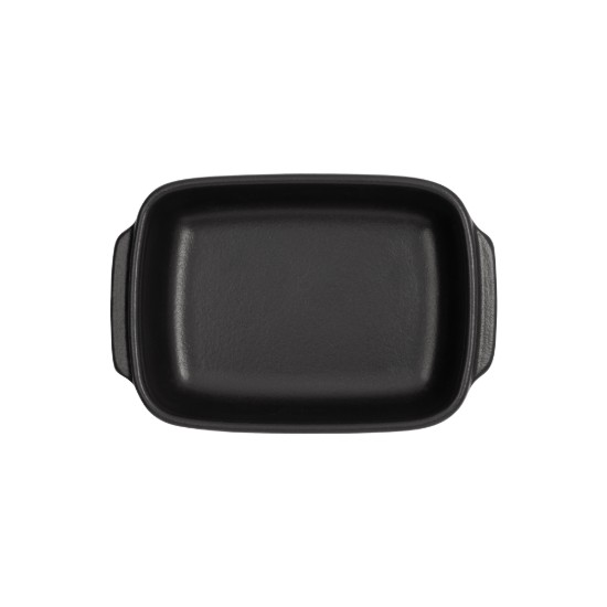 Rectangular mini-cookware, ceramic, 18.5 x 12cm / 0.55 L, "Solo", Basalt - Emile Henry