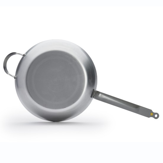 Deep frying pan, steel, 32 cm, "Mineral B" - de Buyer