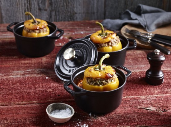 Cocotte cooking pot, cast iron, 12cm/0.4L, Black - Staub