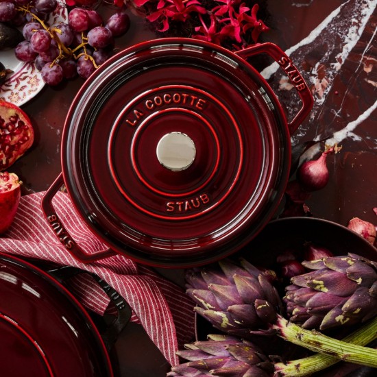 Cocotte keedupott, malm, 22 cm/2.6L, Grenadine  - Staub