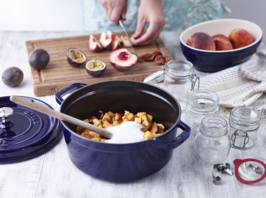 Cocotte cooking pot, cast iron, 22cm/2,6L, Dark Blue - Staub