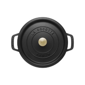 Cocotte kookpot, gietijzer, 22 cm/2,6L, Black - Staub