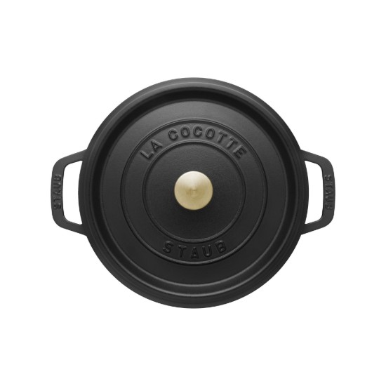 Cocotte-keittoastia, valurauta, 22 cm/2.6L, Black - Staub