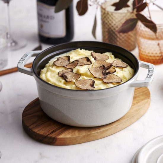 Lonac za kuhanje Cocotte od lijevanog željeza, 24cm/3,8L, White Truffle - Staub