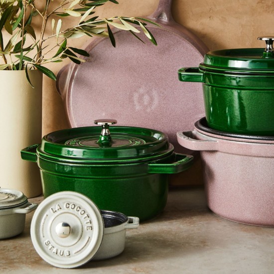 Cast iron Cocotte cooking pot, 24 cm/3.8 l, Basil - Staub