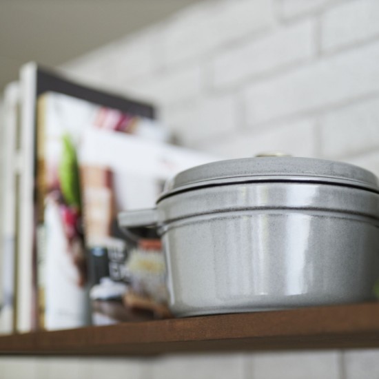 Cast iron Cocotte cooking pot, 24 cm/3.8L, Graphite Grey - Staub