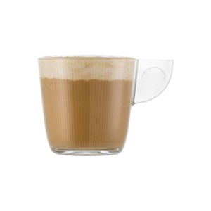 Cappuccino cup, made from glass, 280 ml, "Some Lines" - Borgonovo