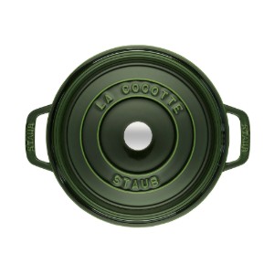 Cocotte kookpot van gietijzer, 24 cm/3.8 l, Basil - Staub