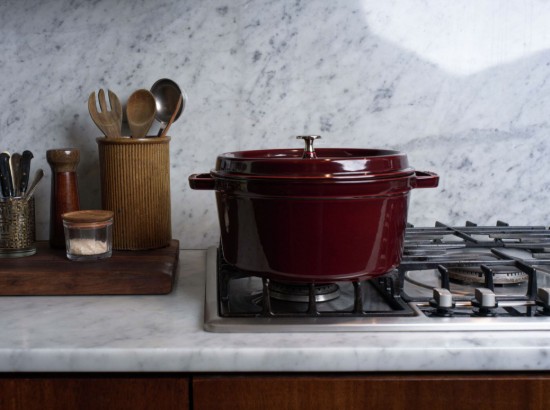Cocotte cooking pot, cast iron, 26cm/5.2L, Grenadine - Staub