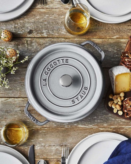 Cocotte cooking pot, cast iron, 26cm/5,2L, Graphite Grey - Staub