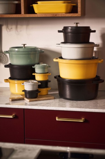Cocotte Kochtopf, Gusseisen, 28 cm/6.7L, Black - Staub