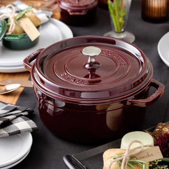 Cocotte kookpot, gietijzer, 28 cm/6,7L, Grenadine - Staub