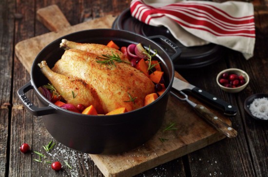 Cocotte cooking pot, cast iron, 30 cm/8.35L, Black - Staub