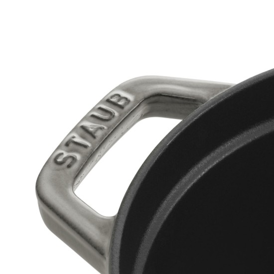 Oval Cocotte cooking pot, cast iron, 27cm/3,2L, Graphite Grey - Staub