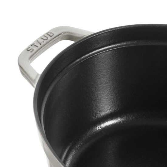 Ovaalne cocotte keedupott, malm, 27cm/3,2 l, White Truffle - Staub