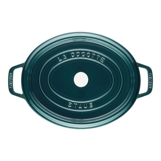 Oval Cocotte cooking pot, cast iron, 37cm/8L, "La Mer" - Staub