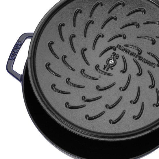 Chistera cooking pot, cast iron, 28 cm, Dark Blue - Staub
