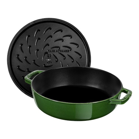 Chistera casserole dish, cast iron, 28 cm, Basil - Staub