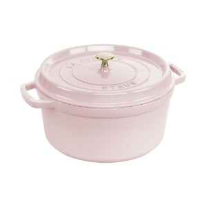 Cocotte kookpan, gietijzer, 28 cm / 6,7 L, Sorbet Rose - Staub