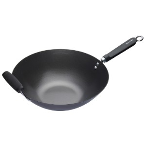 Wok tava, 35,5 cm, ugljični čelik - Kitchen Craft