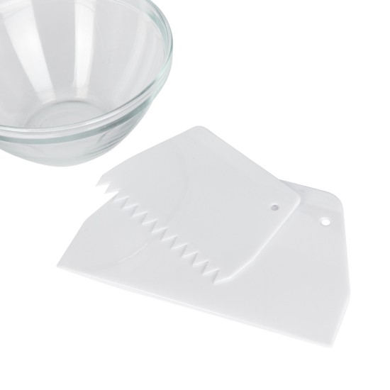 Sır ile süslemek için 2'li spatula seti, plastik - Kitchen Craft tarafından