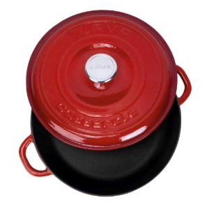 Cast iron saucepan, 28cm/3.26 L, "New Heritage", Red - LAVA