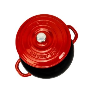 Cast iron saucepan, 22cm/3.31 L, "New Heritage", Red - LAVA