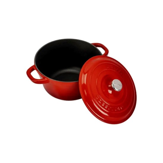 Cast iron saucepan, 22cm/3.31 L, "New Heritage", Red - LAVA
