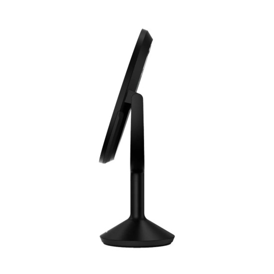 Kosmetisk spegel med sensor, 25 cm, "Trio Max", Matte Black Steel - simplehuman