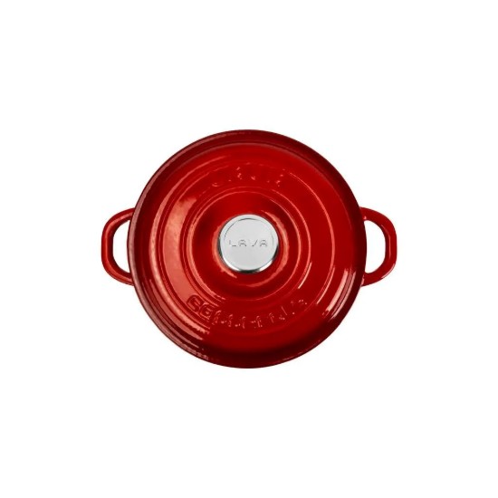 Cast iron saucepan, 24cm/4.07 L, "New Heritage", Red - LAVA