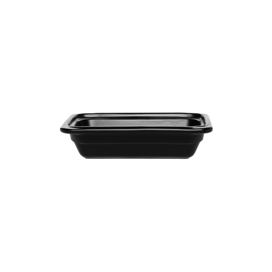 Ceramic platter, GN 1/4 65mm, 26.5 x 16 cm/0.85L, Black - Emile Henry