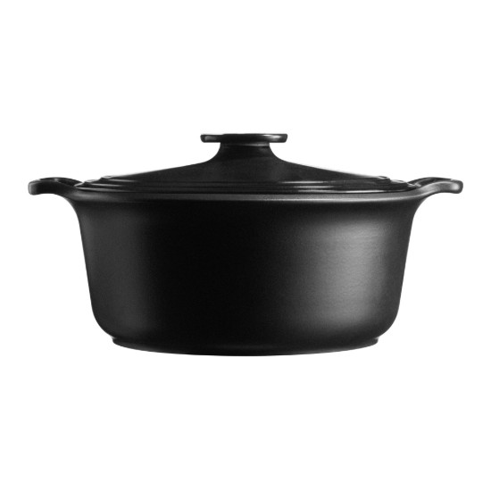 Cocotte cooking pot, ceramic, 31 cm / 5.5 L, "Sublime +", SLATE - Emile Henry