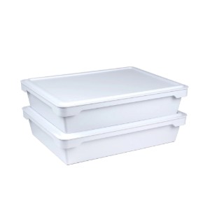 Set of 2 pizza dough boxes with lids - Ooni