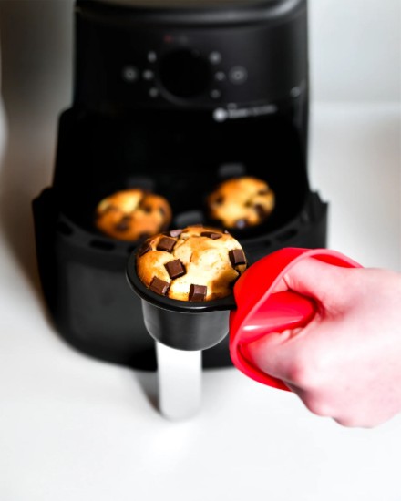 Set of 4 muffin tins for airfryer, steel, 7 cm - PYREX
