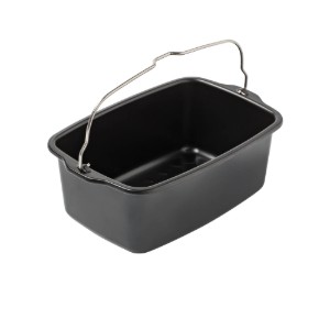 Rectangular airfryer container, steel, 20 x 13 cm - PYREX
