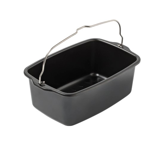 Rectangular airfryer container, steel, 20 x 13 cm - PYREX