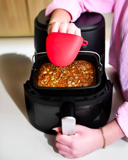 Rectangular airfryer container, steel, 20 x 13 cm - PYREX