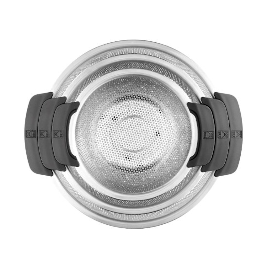 Sett med 3 dørslag med 2 håndtak, rustfritt stål, 18/22/26 cm - BRA