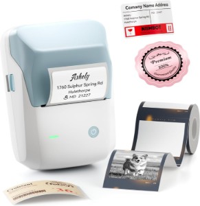 Portable thermal label printer, model B1 PRO, Light Blue - NIIMBOT