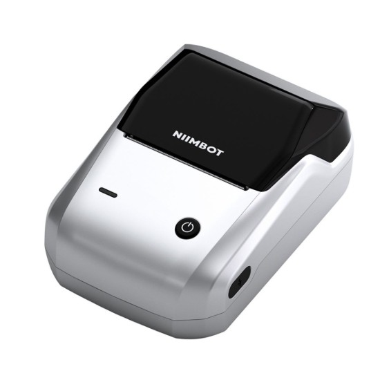 Tragbarer Thermoetikettendrucker, Modell B1, Silver - NIIMBOT
